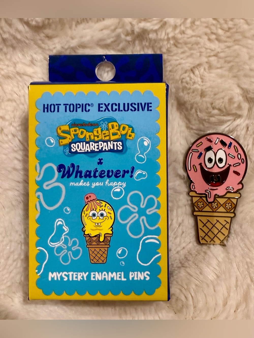 Whatever! Makes You Happy SpongeBob SquarePants Ice Cream Blind Box Enamel Pin